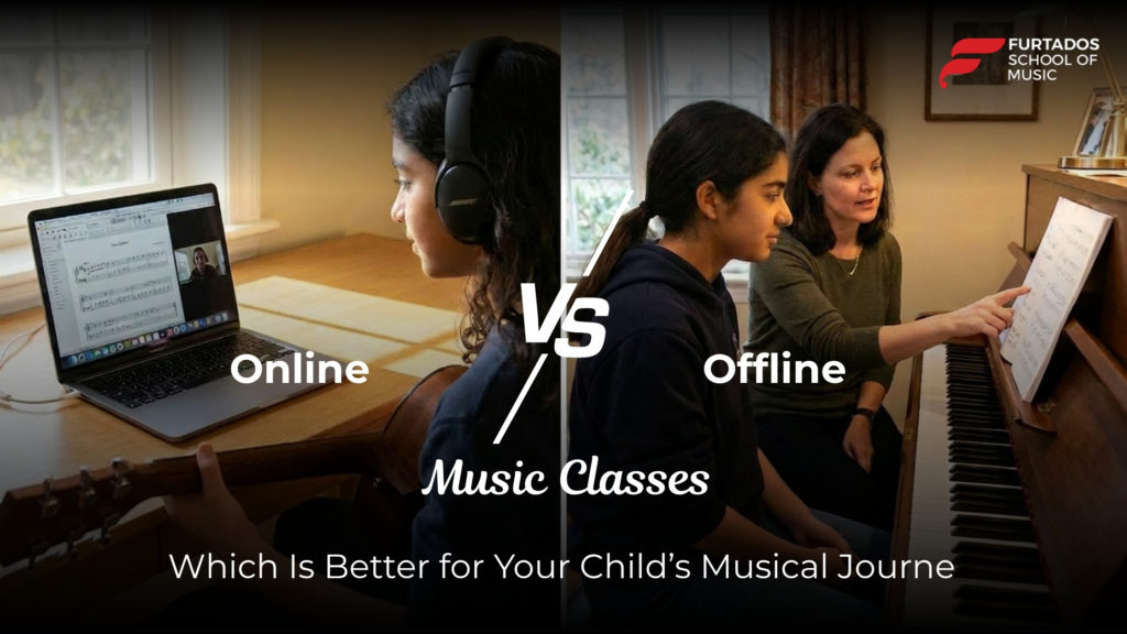 Online vs Offline Music Classes: Which Is Better for Your Child’s Musical Journey?